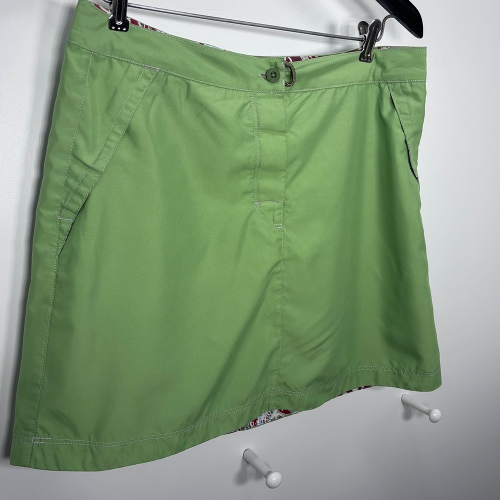 Vintage Sportif USA Women’s Size 8 Active Skirt Green Deep Pockets No Zip Close